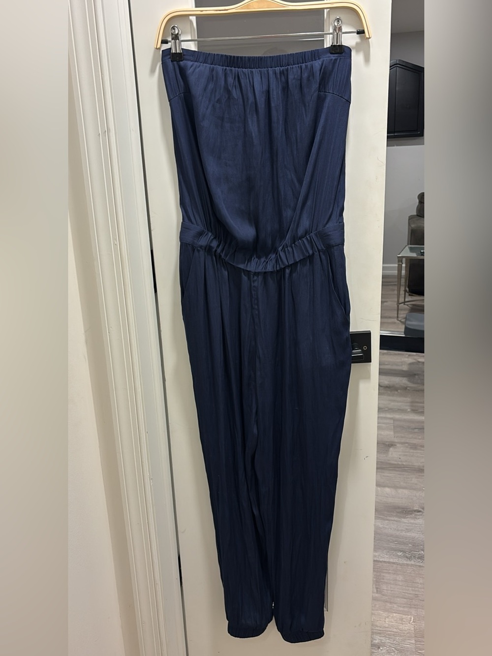 Lilly Pulitzer Navy Strapless Jumpsuit